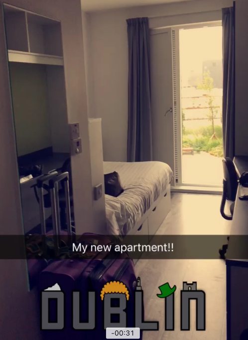 A student apartment at the Binary Hub in Dublin, Ireland.