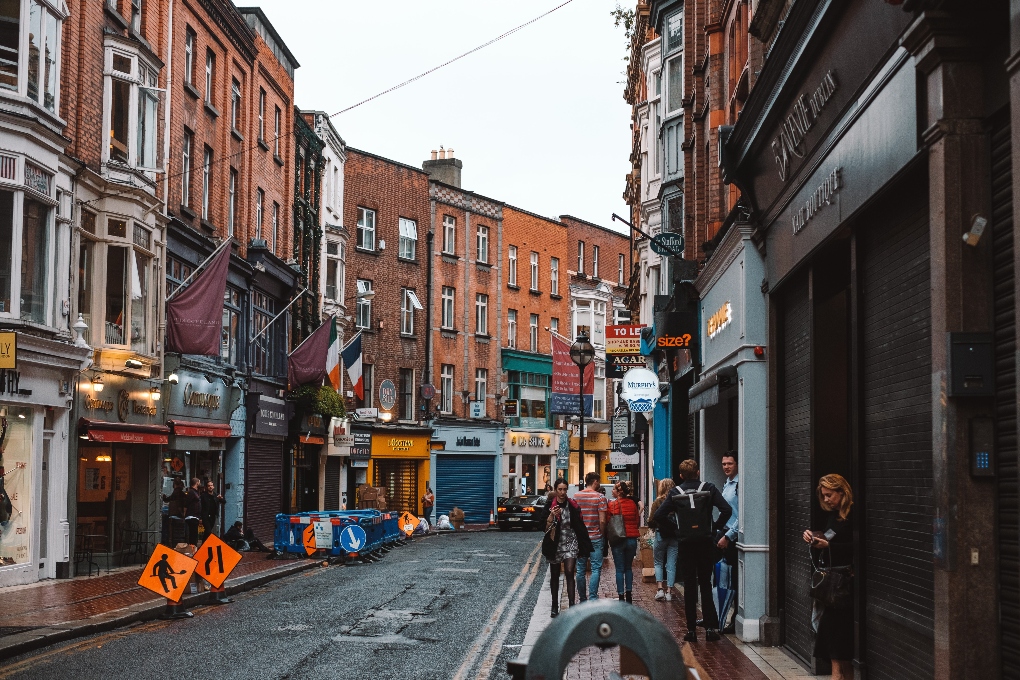 a street in Dublin, Ireland