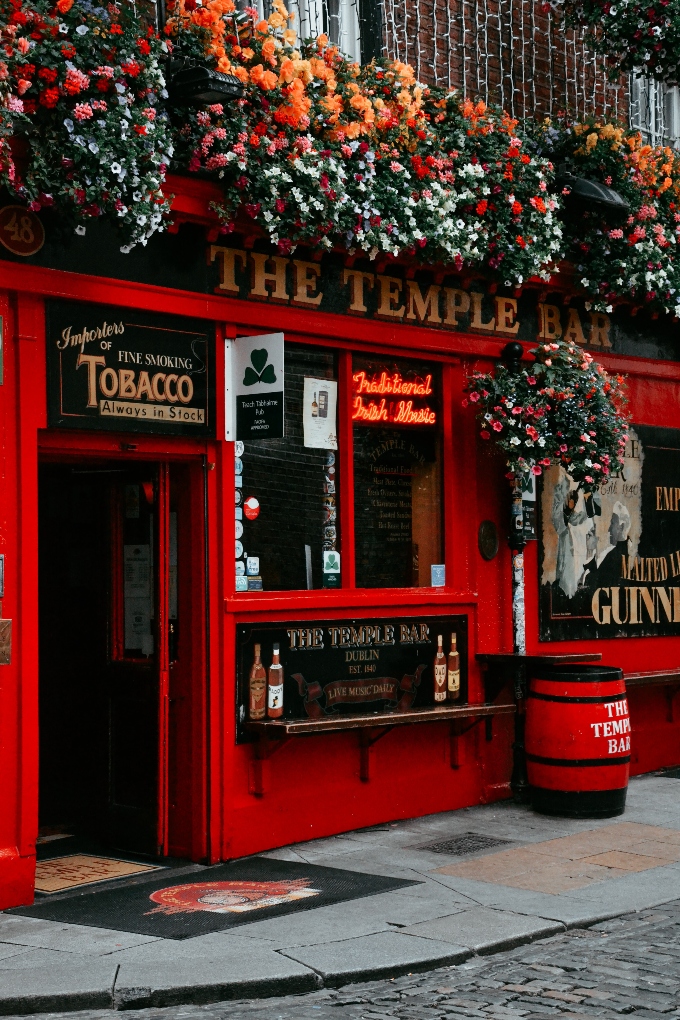 the Temple Bar in Dublin