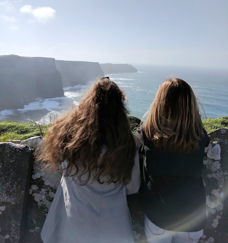 me and a friend from the back over the cliffs