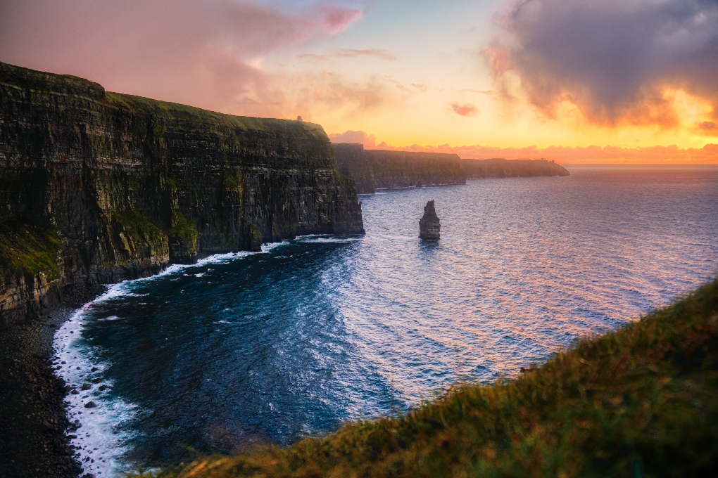 Cliffs of Moher at sunset