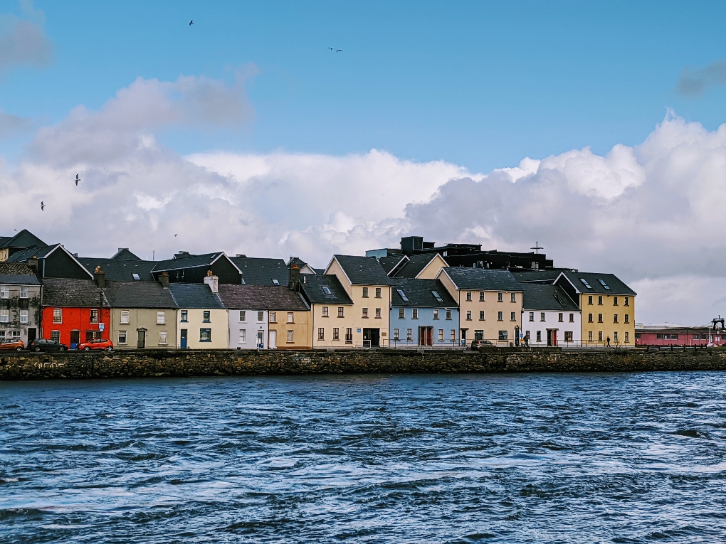 houses along the water in Galway