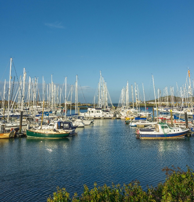 boats in Howth Harbor