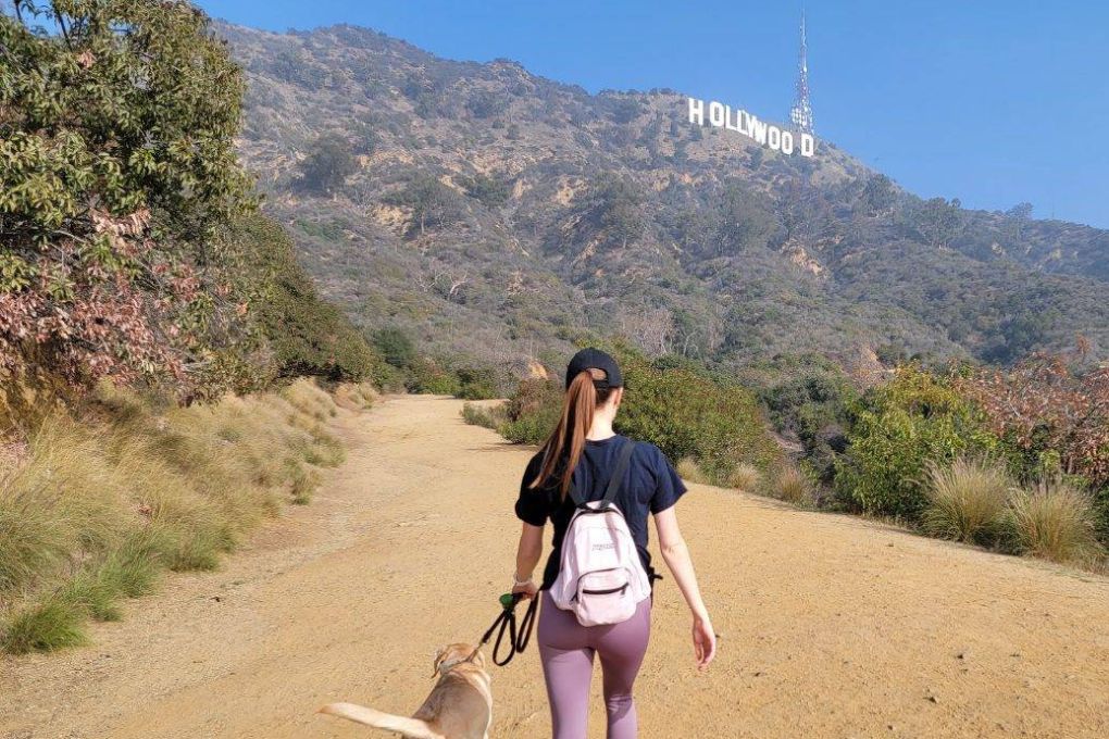 Hollywood sign hike - Janelle