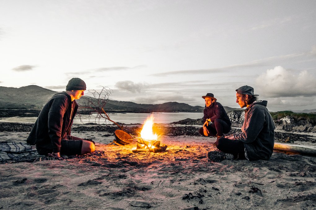 people at a beach in Co. Wexford