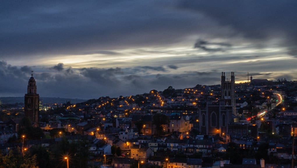 Cork City at night