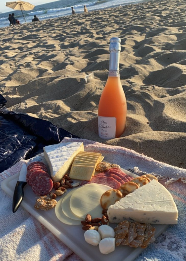 picnic in Hermosa Beach, CA