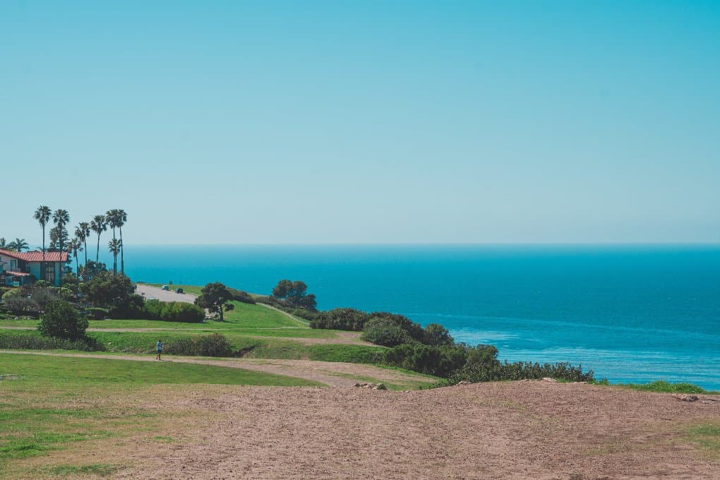 view over Palos Verdes Estates golf course