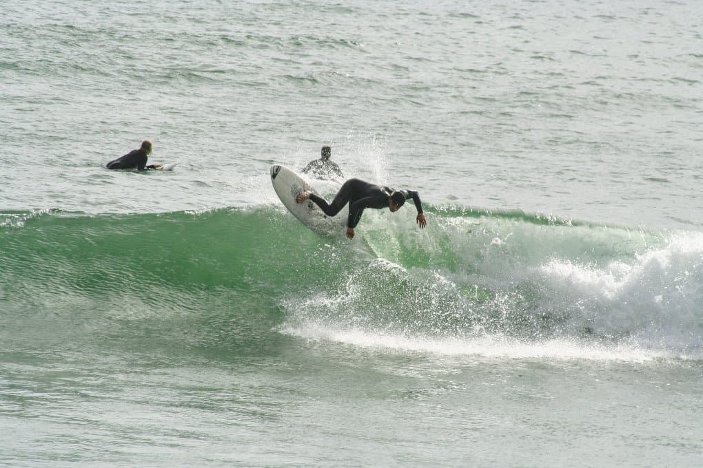 surfers in California