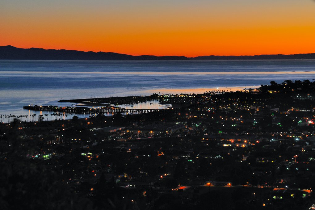Santa Barbara at night
