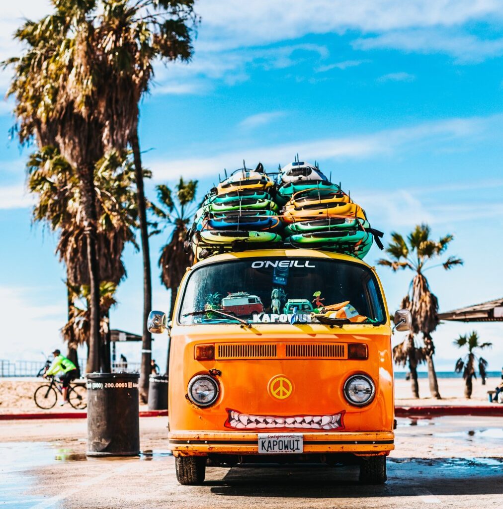 surfboard rental van