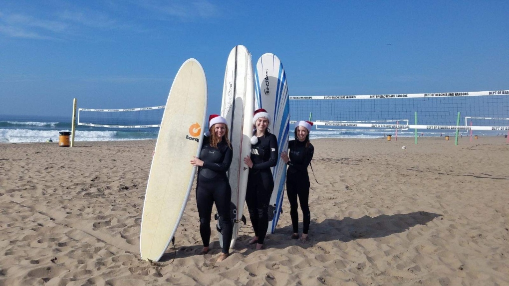 surfing in CA in December