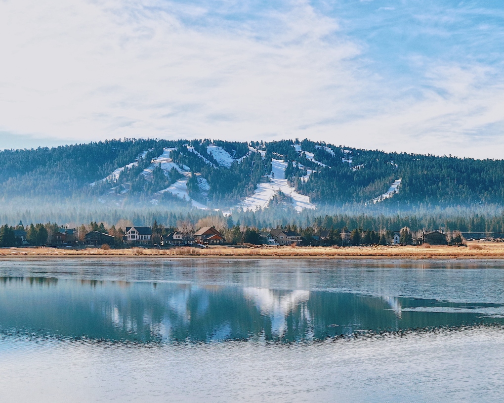 Big Bear Lake in the winter