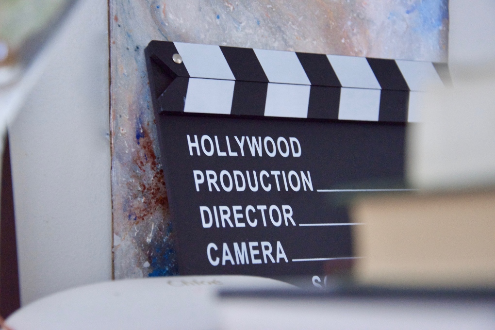 Hollywood movie clapboard