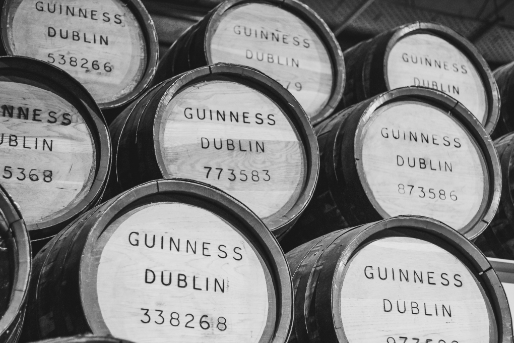barrels of Guinness