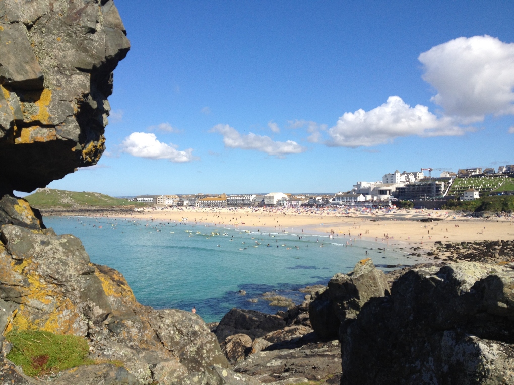 St Ives beach view