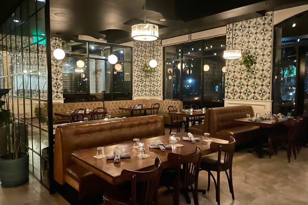 inside seating at Madre Torrance