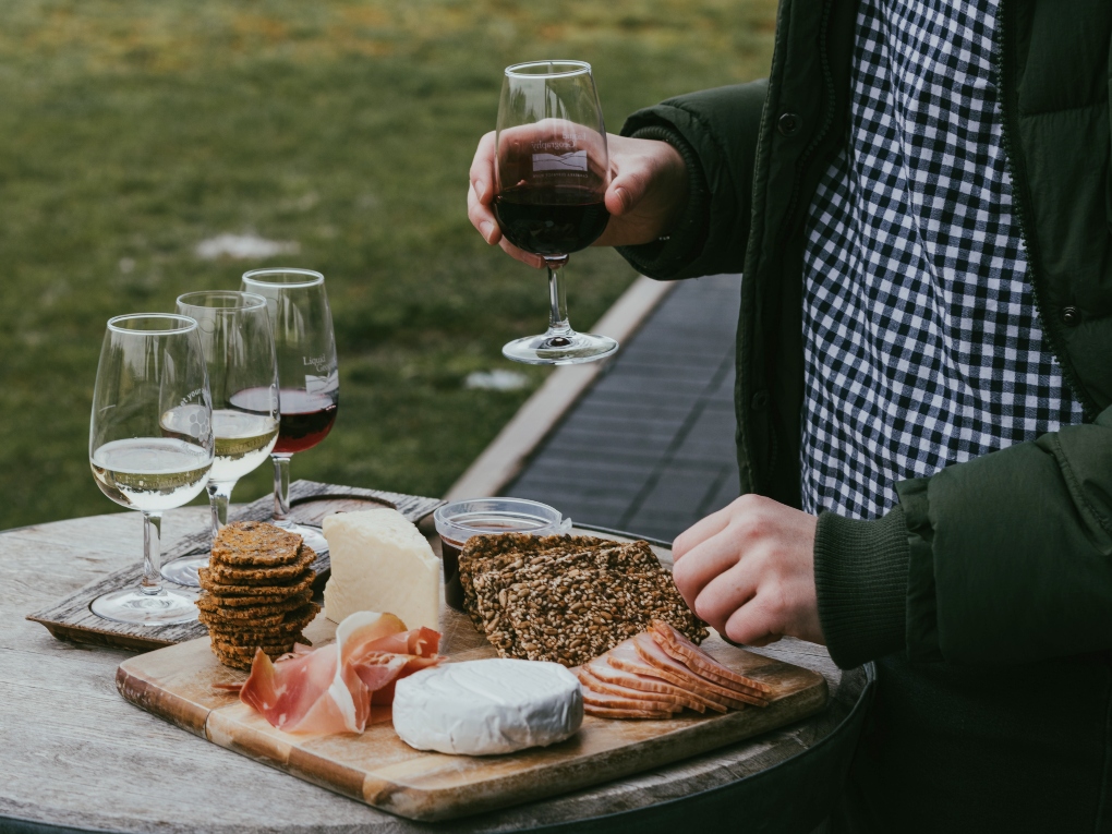 picnic at a winery