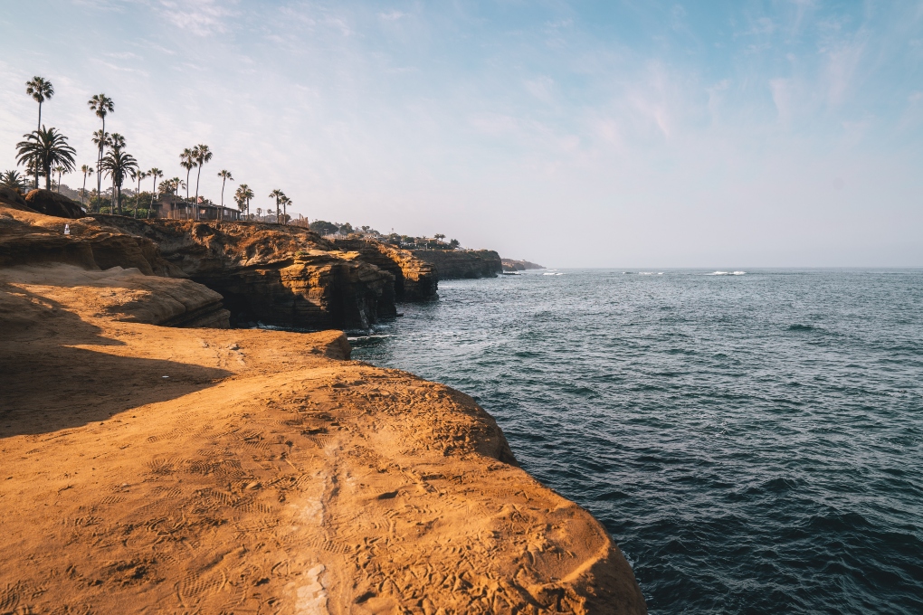ocean views off the coast of San Diego