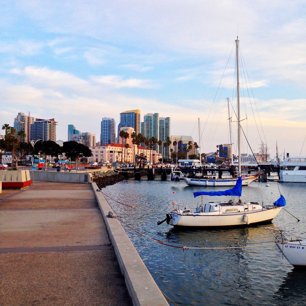 waterfront view in San Diego downtown