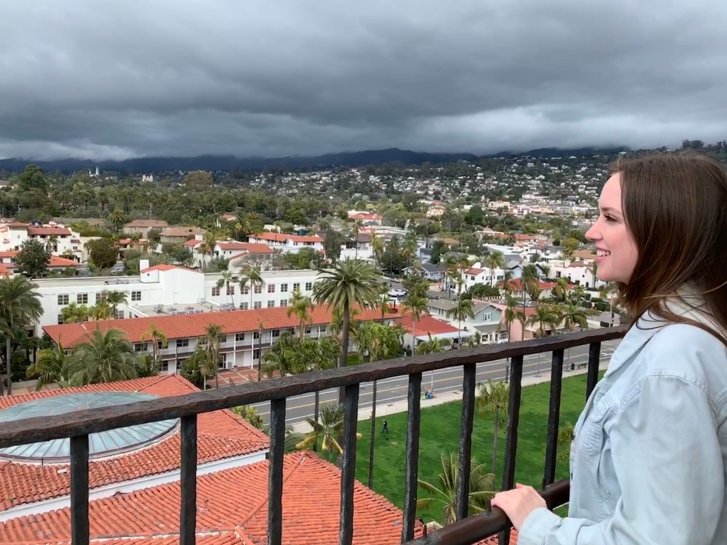 view from the Santa Barbara courthouse