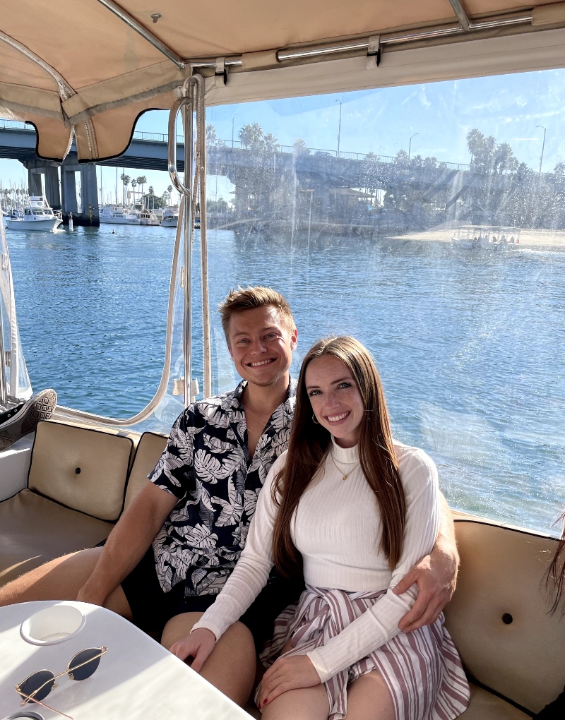 taking a Duffy boat in Long Beach