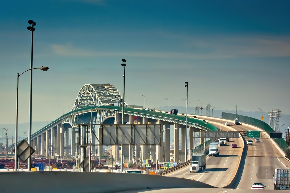 bridge into Long Beach