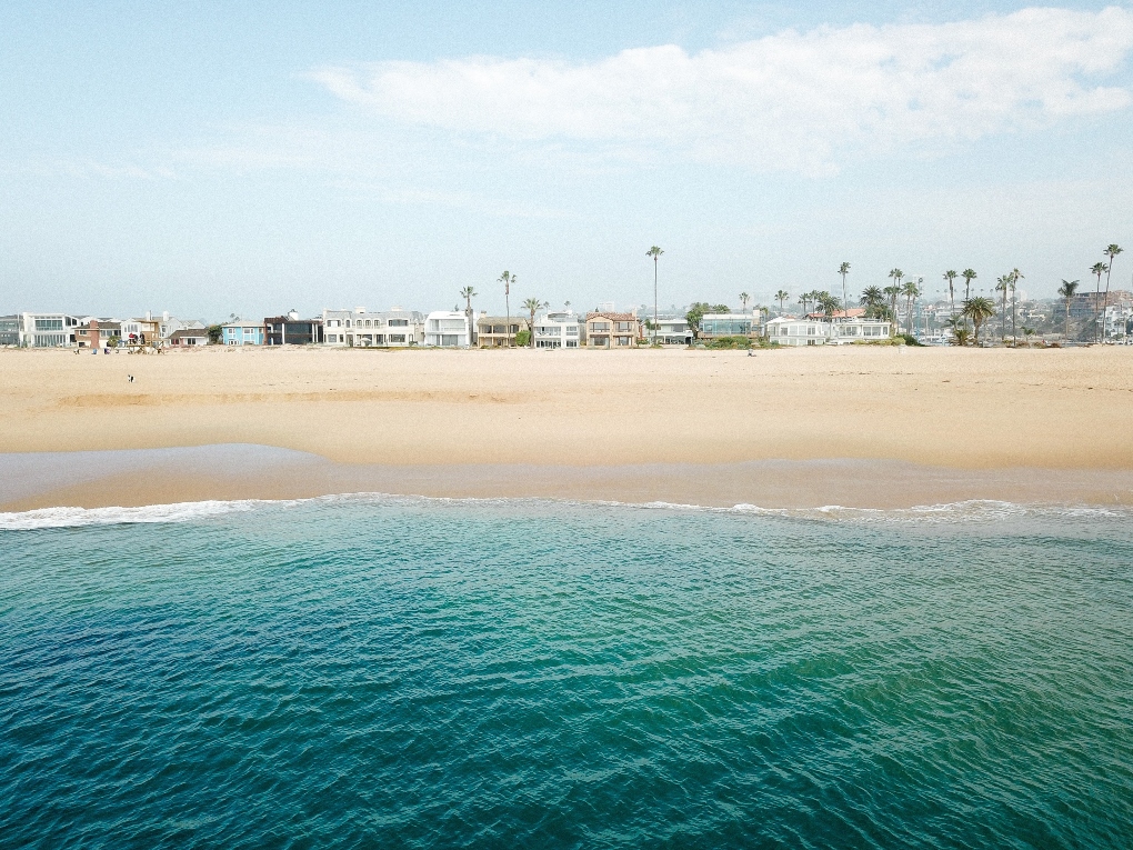 view of the Newport Beach coast