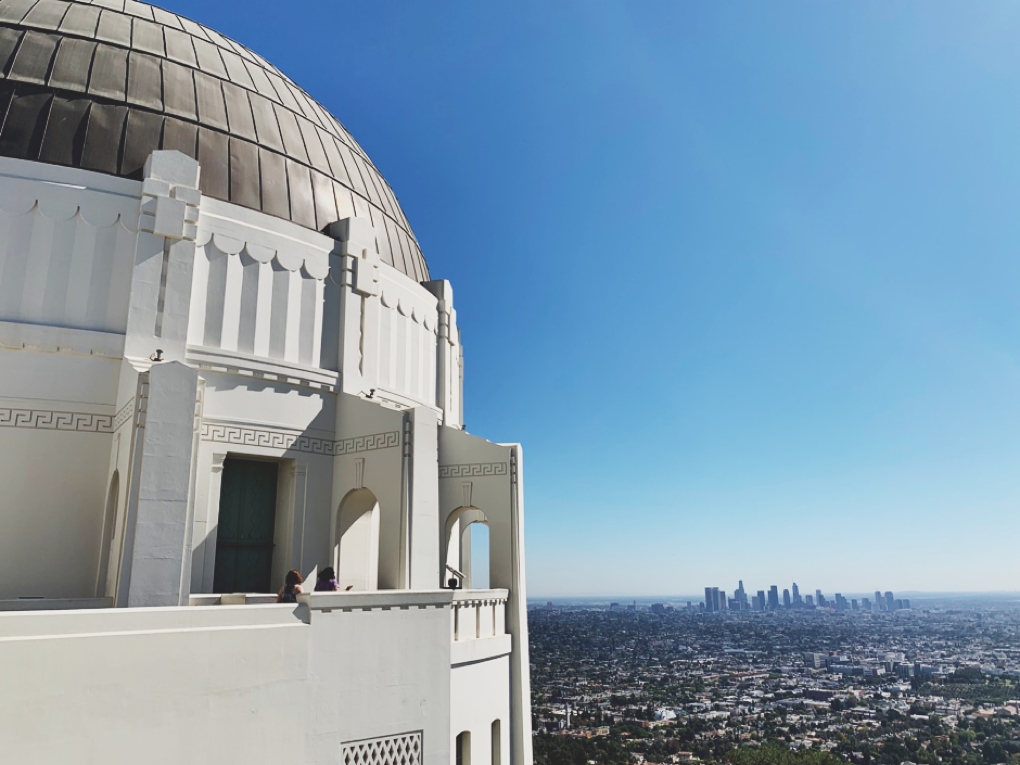 views of LA from Griffith Observatory
