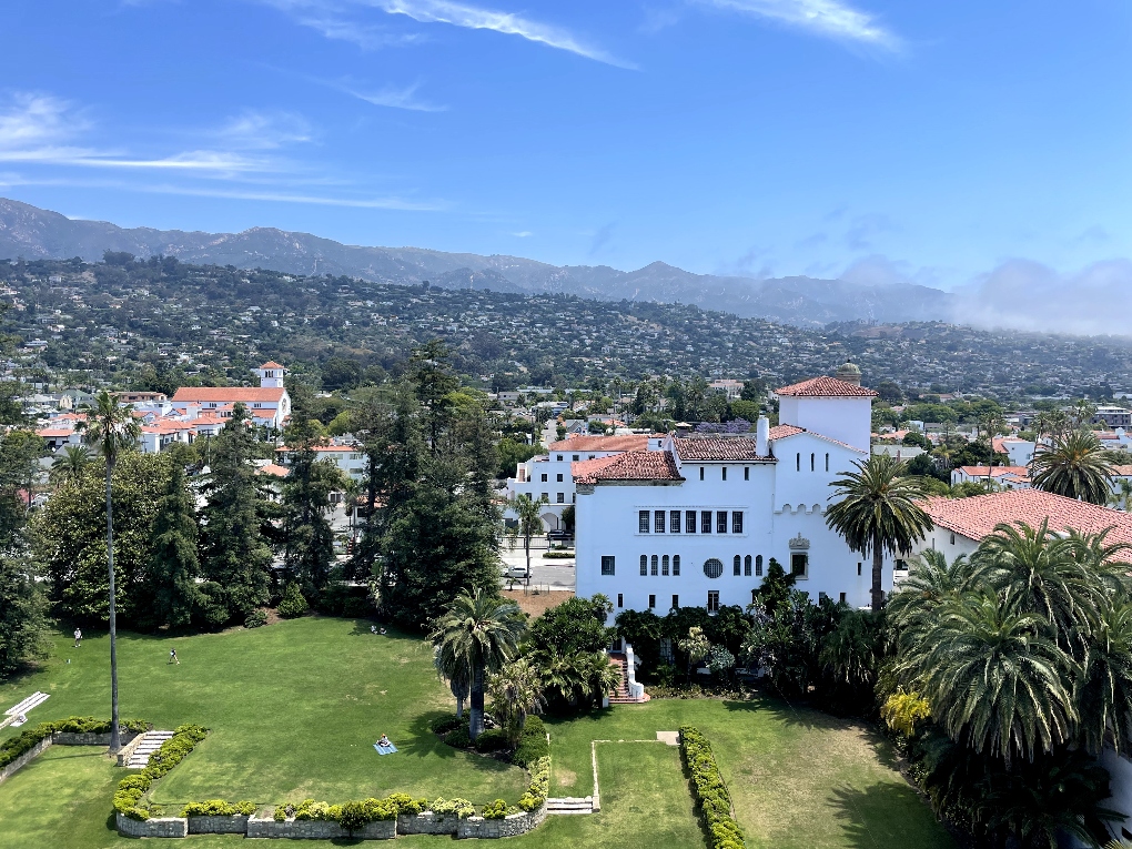 Santa Barbara view from the courthouse