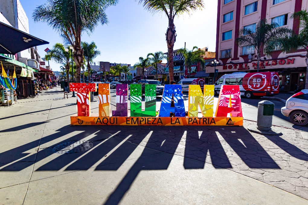 Tijuana sign in Baja CA
