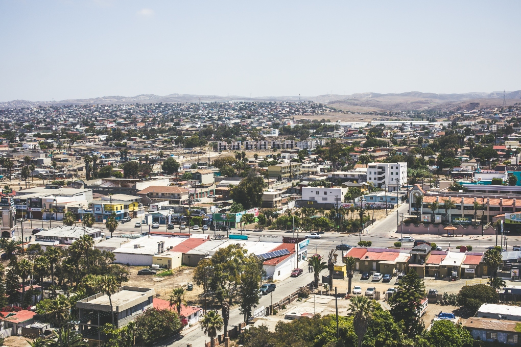 aerial view of Rosarito city